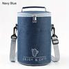 Large Capacity Insulated Cooler Bag - Portable Aluminum Foil for Freshness & Heat Preservation, Durable Zipper Closure, Ideal for Outdoor Travel
