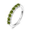 BIJOX STORY 3mm Gemstone Moissanite Ring for Women S925 Silver White Gold Stackable Wedding Band Diamond Matching Gift