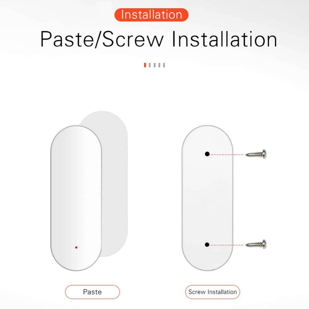 

WiFi Tuya Smart Door Open Contact Sensor Magnetic Light Sensing Door Window Sensor Detector Type A