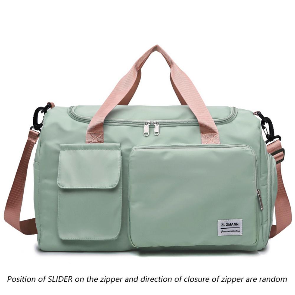 Unisex Large-capacity Travel Bag - Polyester, Fitness Bag with Multiple Compartments, Adjustable Shoulder Straps for Women's Duffel Bags, Fitness Bags