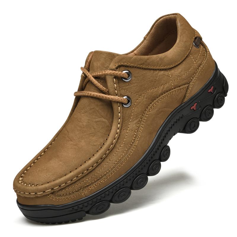 Fashion High Quality Men Real Leather Casual Shoes Classic Genuine Leather Loafers for Man Comfortable Driving Shoe Male Sneakers Casual