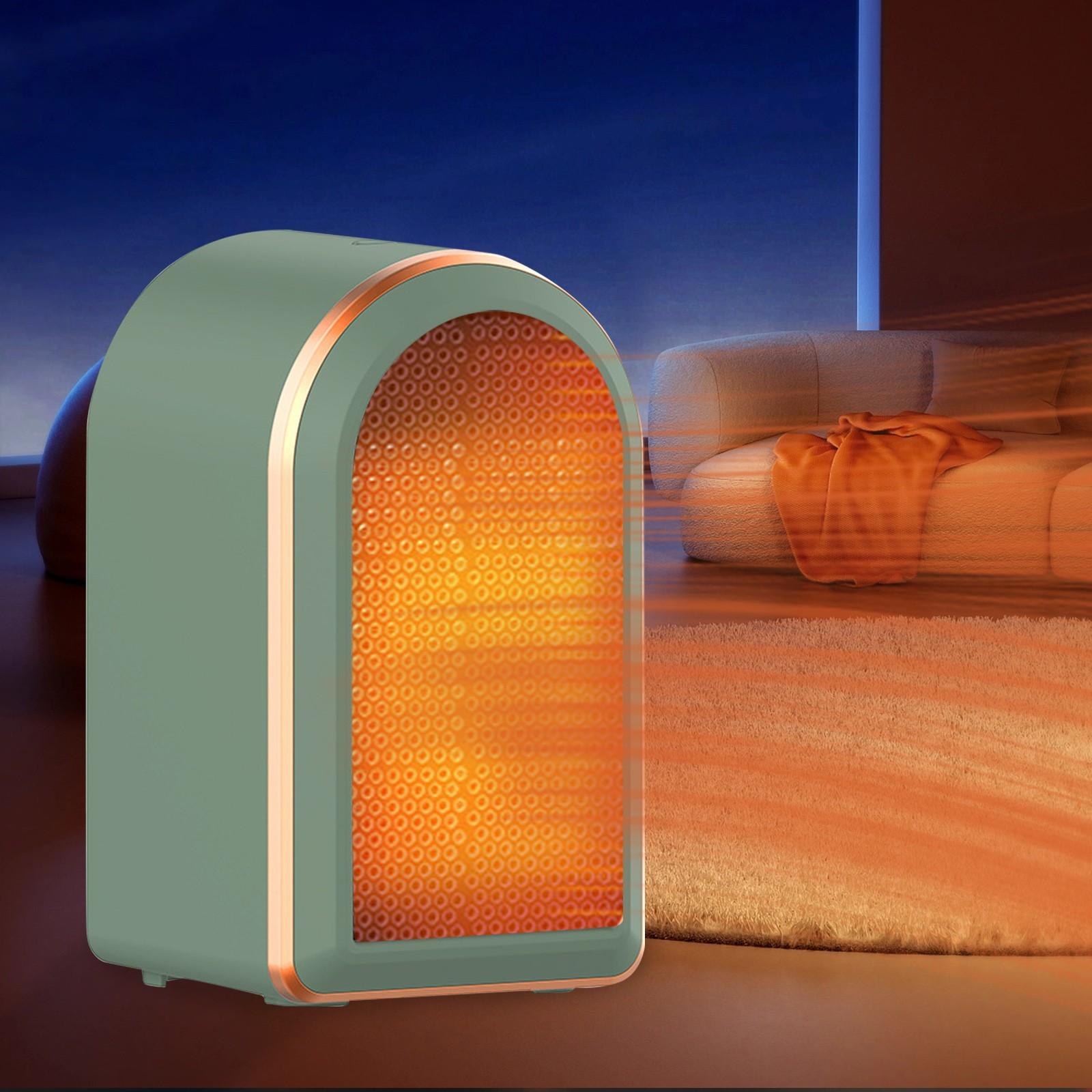 

Портативный электрический обогреватель, энергоэффективный для использования в помещении, спальня, усовершенствованный керамический обогреватель с низким энергопотреблением, настольный персональный обогреватель, перегрев/сброс One Size