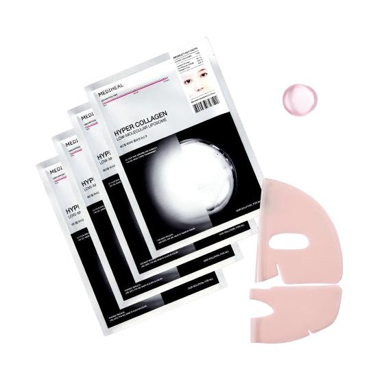 Mediheal Hyper Collagen Gel Mask Firming Elasticity Hydrogel Face Mask 4 Sheets