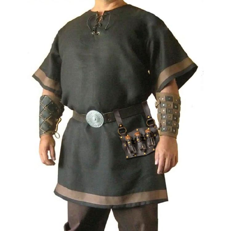 Medieval Alchemist Belt Costume Fantasy Embossed Wizard Belt Themed Party Props for Assassins and Medics