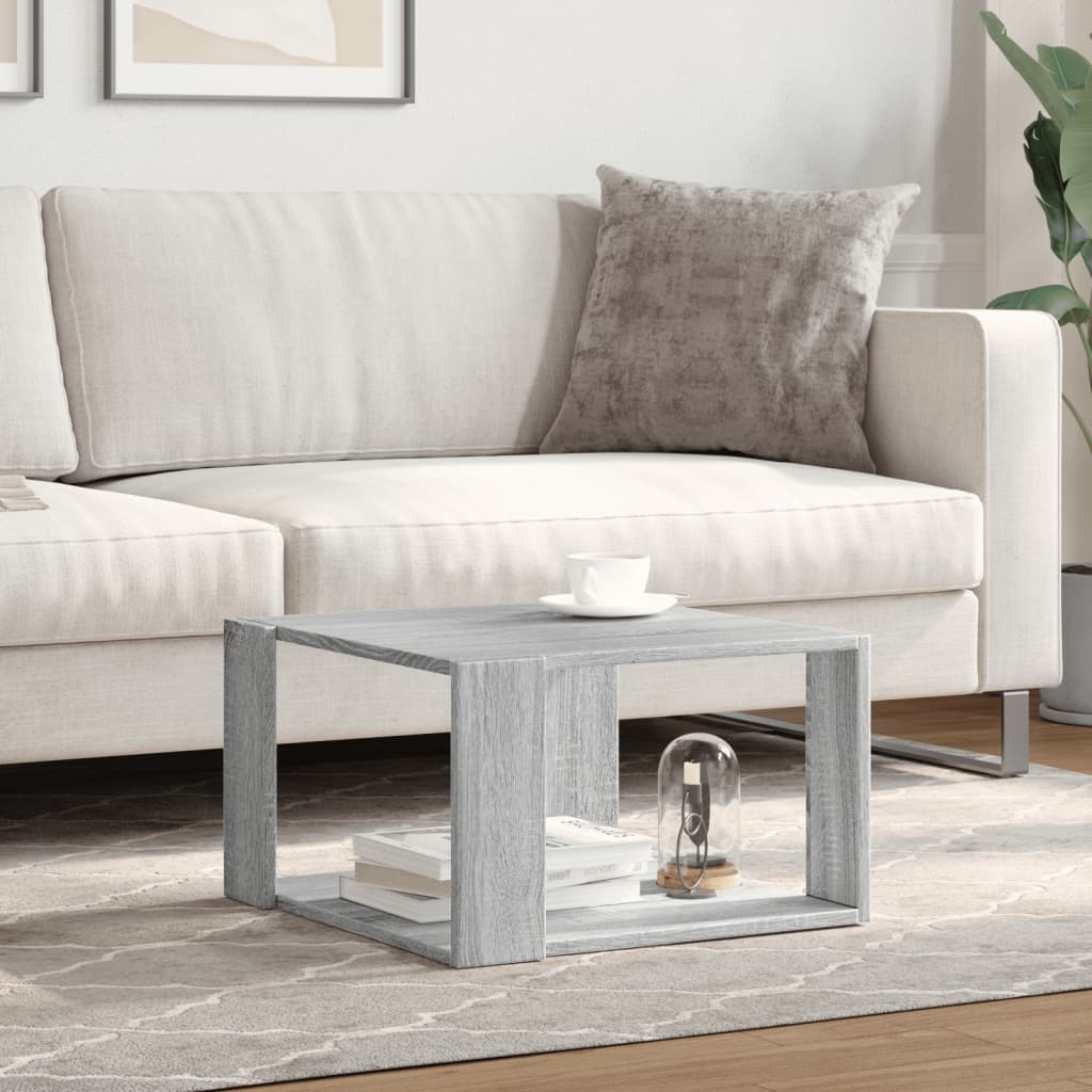 Coffee Table Gray Sonoma Oak 51.5 X 51.5 X 30 Cm Particleboard