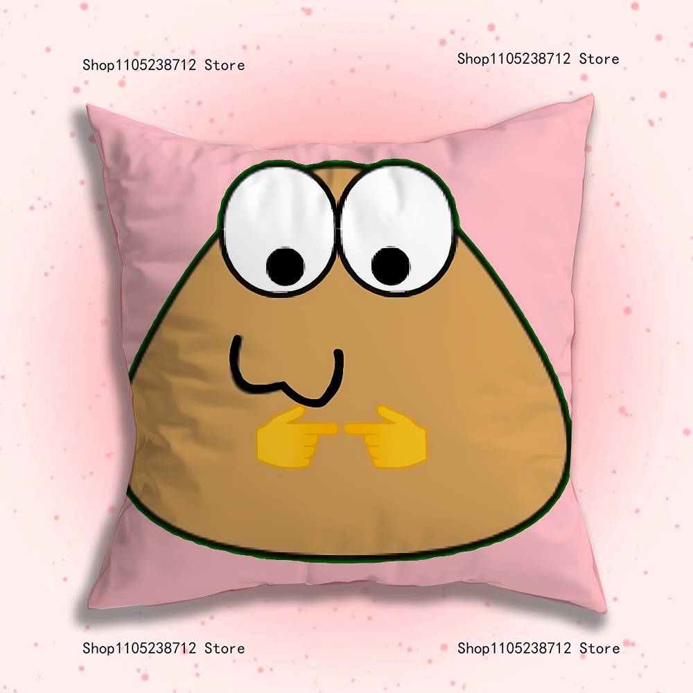 My Pet Alien Emo Noteit Pou Pillowcase Pillowslip Cushion Plush Boys Girls Cartoon Anime Kawaii Decoration Birthday Cute Gifts