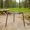Cooking Tripod Triangle Pans Stand Foldable Portable Triangle Furnace Frame For Survival Travel Camping Fishing Hiking Bonfire