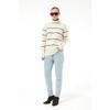 Women's Adjustable Patterned Side Tie Knitwear Sweater