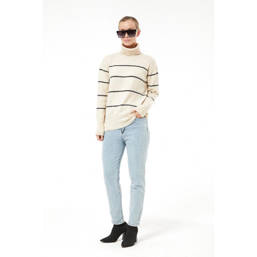Women's Adjustable Patterned Side Tie Knitwear Sweater