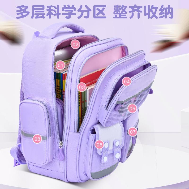 School Bag, Children, Girls, Primary School Students, Grades One, Three To Six, Reduce the Burden, Girls, Backpack, Large Capacity