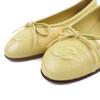 Pristine CHANEL pumps ballerina yellow leather Women 37 19S G02819 Used