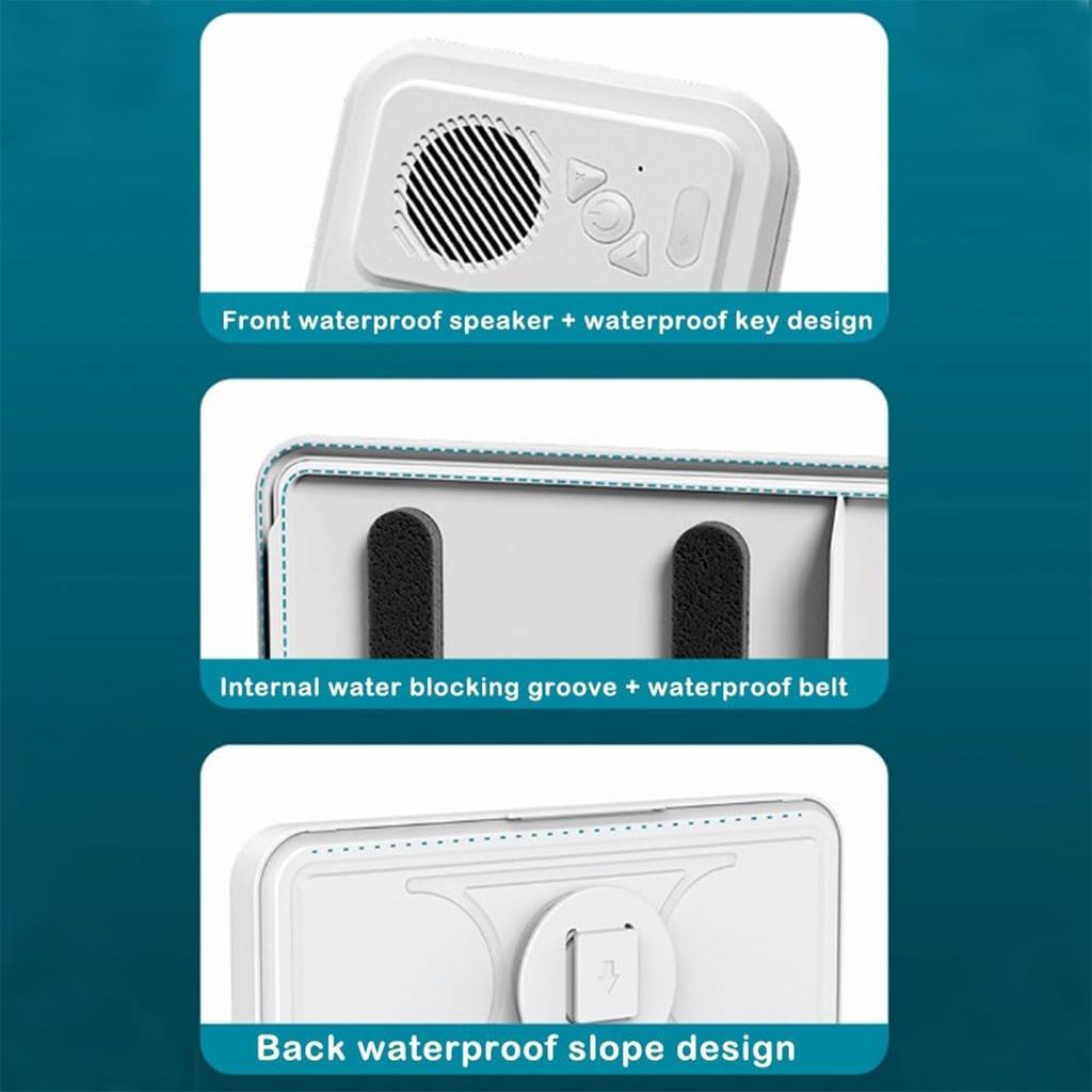 Mobile Phone Case With Built In Speaker, 480 Degree Rotating Wall Mount, Touchscreen Shower Mobile Phone Mount, Suction Cup Speaker, Wireless Charger