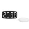LED Large Screen Electronic Alarm Clock Adjustable Brightness Bedside Clock  Deep Sleeper