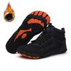 Mens Winter Trekking Snow Boots Fur Lined Winter Snow Boots Water Resistant Shoes Anti-Slip Warm Casual Lightweight Hiking Boots