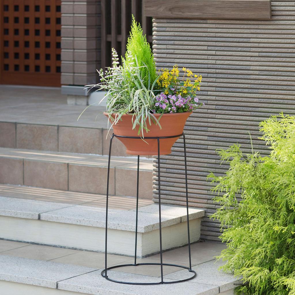 Takasho Ball Planter Stand, 60cm, 6mm Diameter, Black