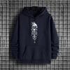 Vintages Raven Print Mens Trendy Hoodies 2025 Urban Streetwear Fashion Hip Hop Hooded Sweatshirt Male Casual Street Style Hoody