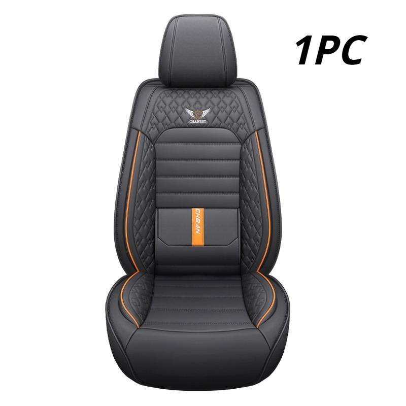 1PC Car Seat Covers with Built-in Lumbar Support - Full-Wrap Design, All-Season Comfort & Durability for Most Sedans & SUVs
