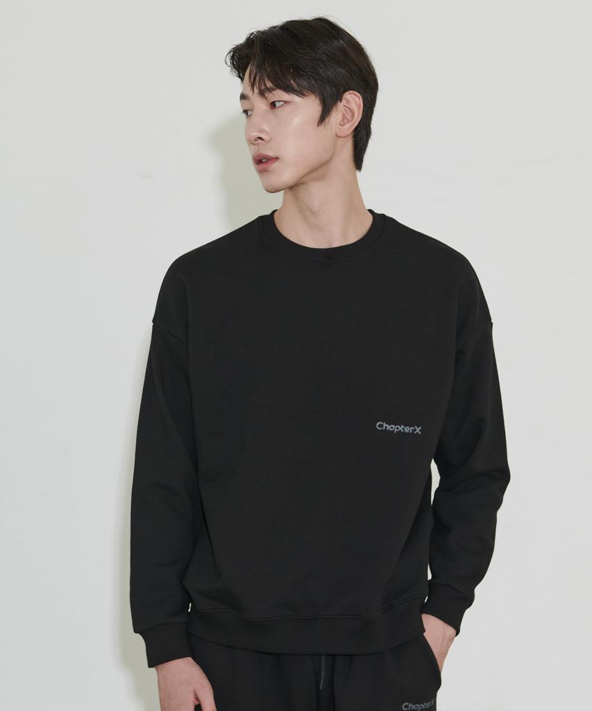 Chaebteoegseu X-Rib Sweatshirt (Black)