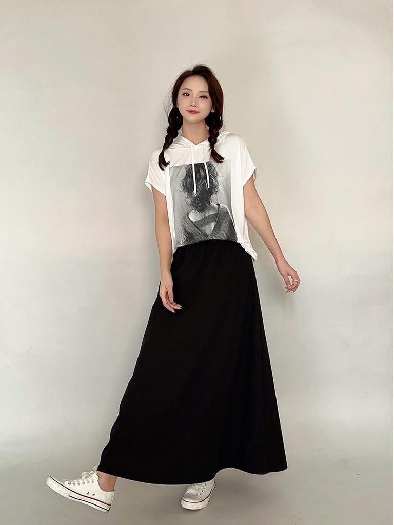 Chic Casual Loose Mid-Length Short Sleeve T-Shirt for Summer - Plus Size Available