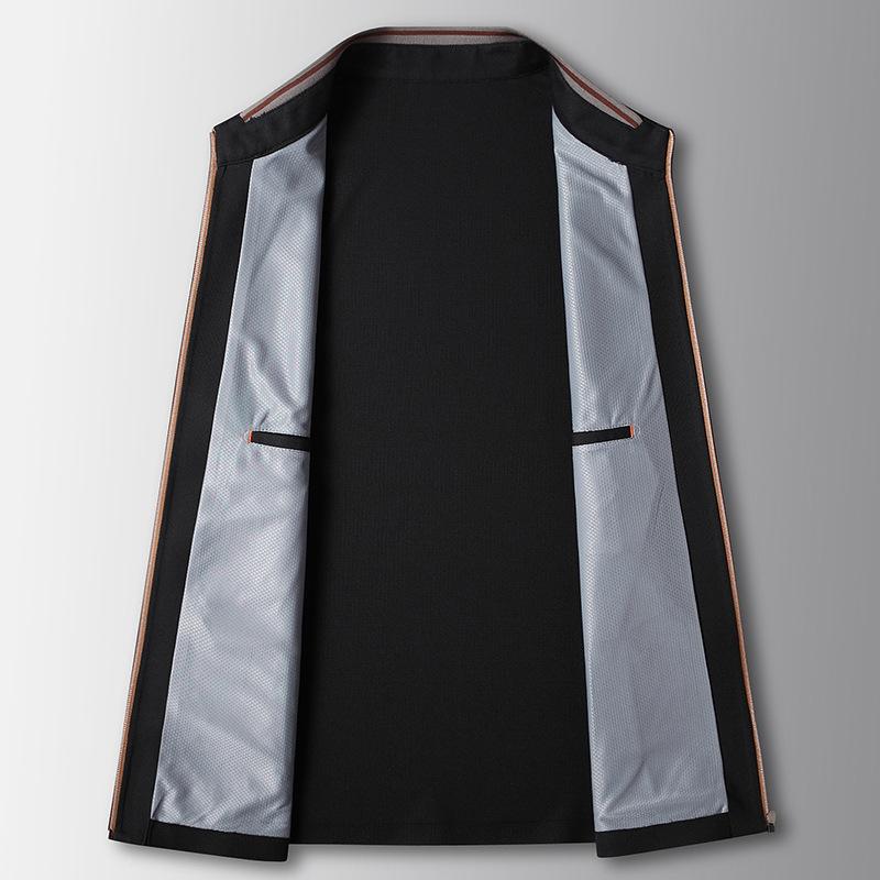 Spring and Autumn Stand-up Collar UV-proof Middle-aged and Young People Light Luxury Business Leisure Thin Sunscreen Jacket