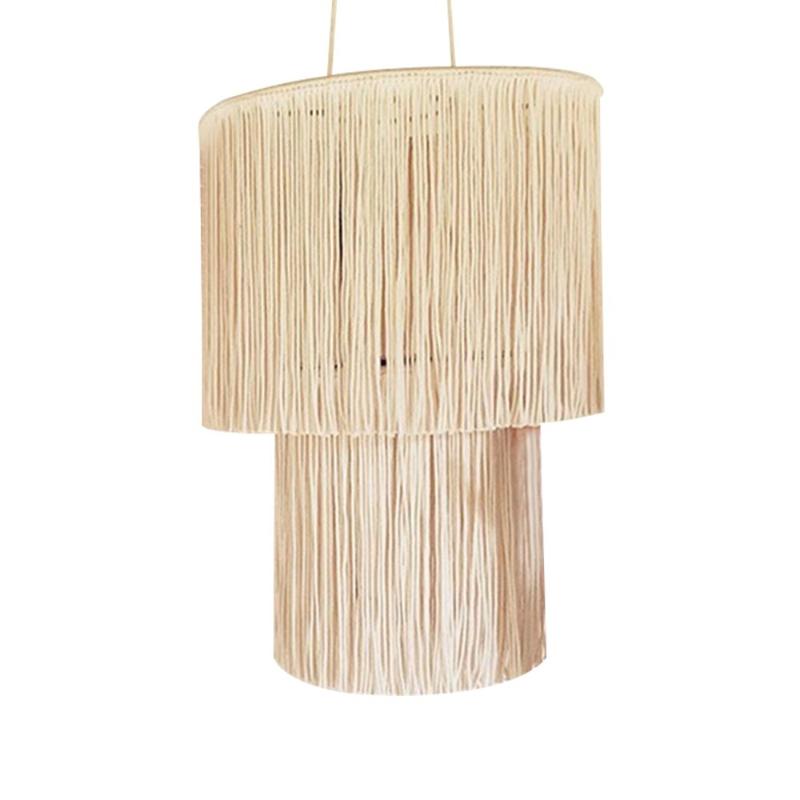 1Pc Bohemian Tapestry Lampshade Hand-woven Tassel, Home Chandelier Decoration Nordic Style