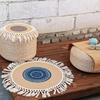 Round Tatami Floor Cushion for Reading, Meditation, and More