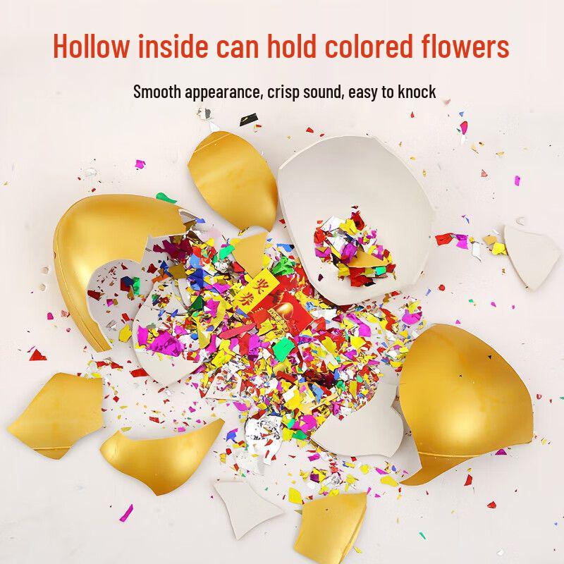 Golden Egg Smash Anniversary Raffle Props: Silver & Painted Egg Display Stands - Various Models Available.