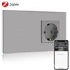 European Standard Zigbee Smart Switch with Graffiti Design, Glass Panel, and Alice Voice Support