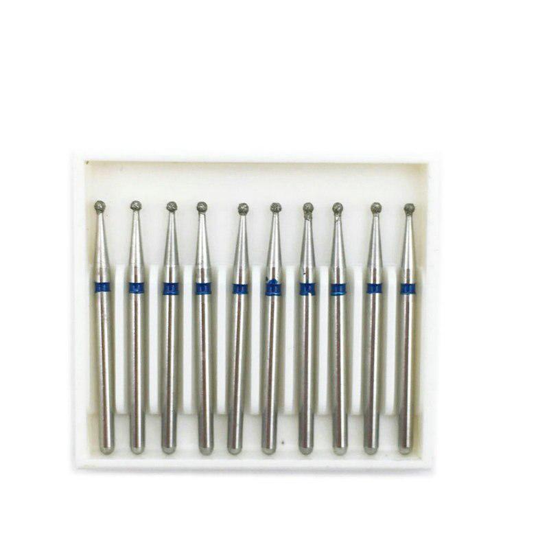 10ks/krabička Zubní diamantové frézy Vrtáky Zubní frézy Vysokorychlostní násadec Leštící nástroje pro bělení zubů BR-X45