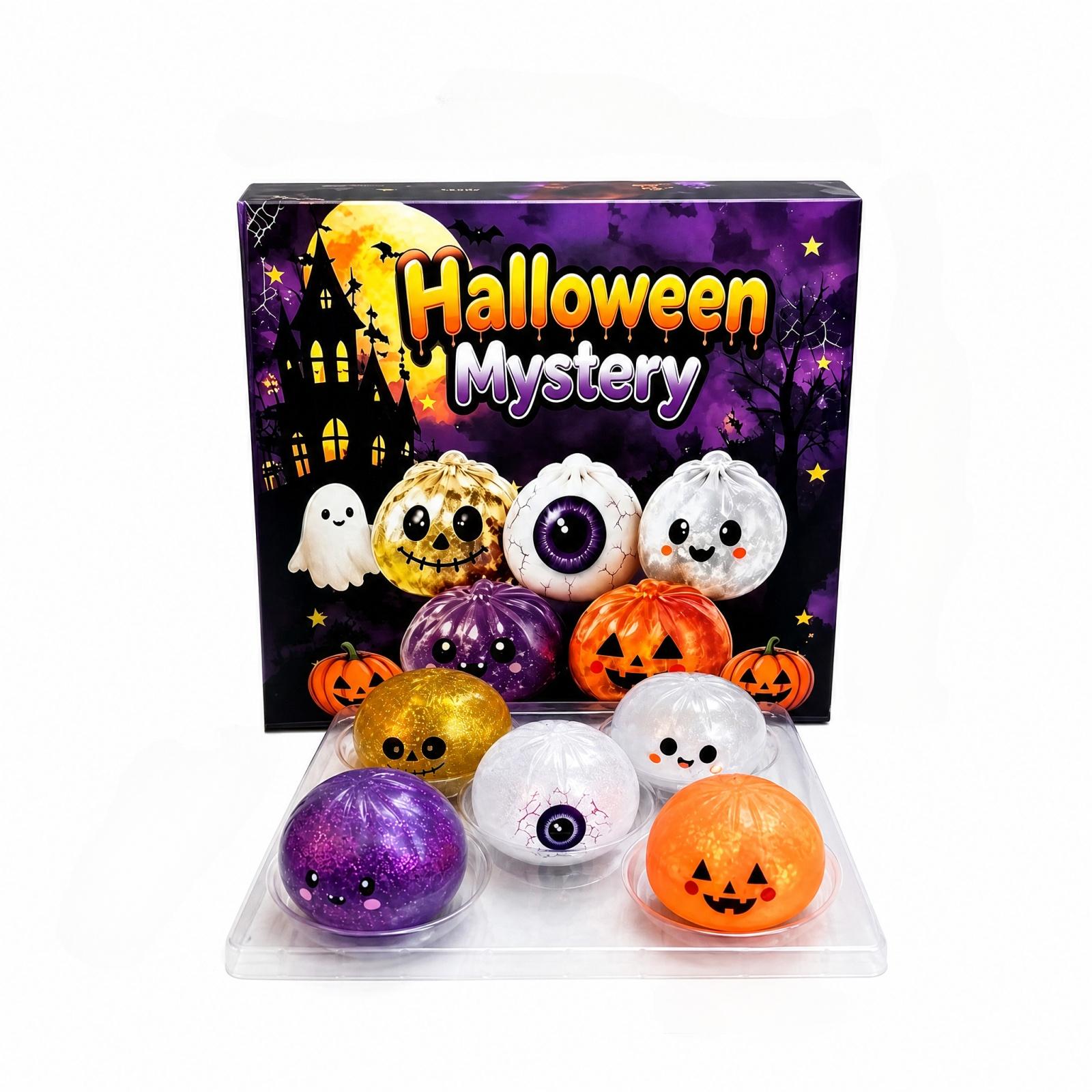 Halloween Bun Shaped Toy Set - Stress Toys for Party Favors and Fun