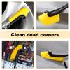 Durable Long-Handle Car Wheel Hub & Tire Cleaner Brush with Soft Bristles - Ergonomic Grip for SUVsle Design | Highquality Construction