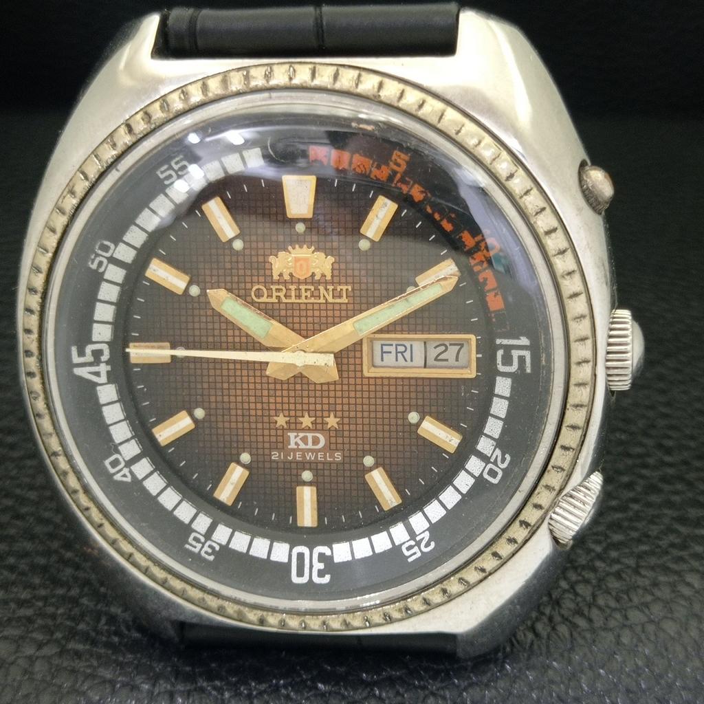 ORIENT KD AUTOMATIC 46941 VINTAGE JAPAN MENS ORIGINAL DIAL WATCH a703113-1 R213-a703113