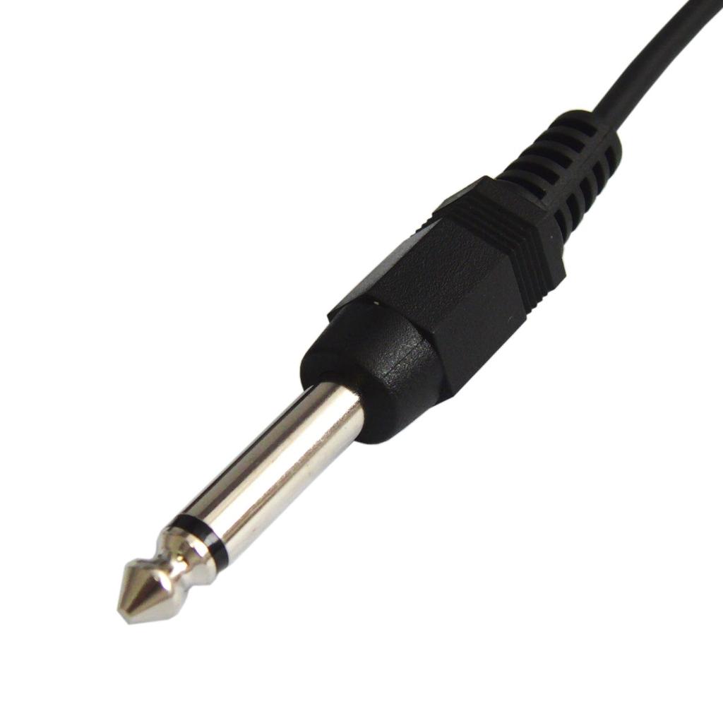 Audio conversion stereo standard plug mono standard plug cable, 6.3mm (male) - 6.3mm (male), 1m, VM-MS9-1m