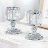 Metal Candle Holder Glass Candle Cup Elegant Faux Candle Holders for Home Decor Wedding Centerpieces Party Table Setting
