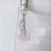 Cheerful Star Shaped Bead Keychain Pink Fish Note Ornament Bag Charm For Backpack Purse DIY Accessories