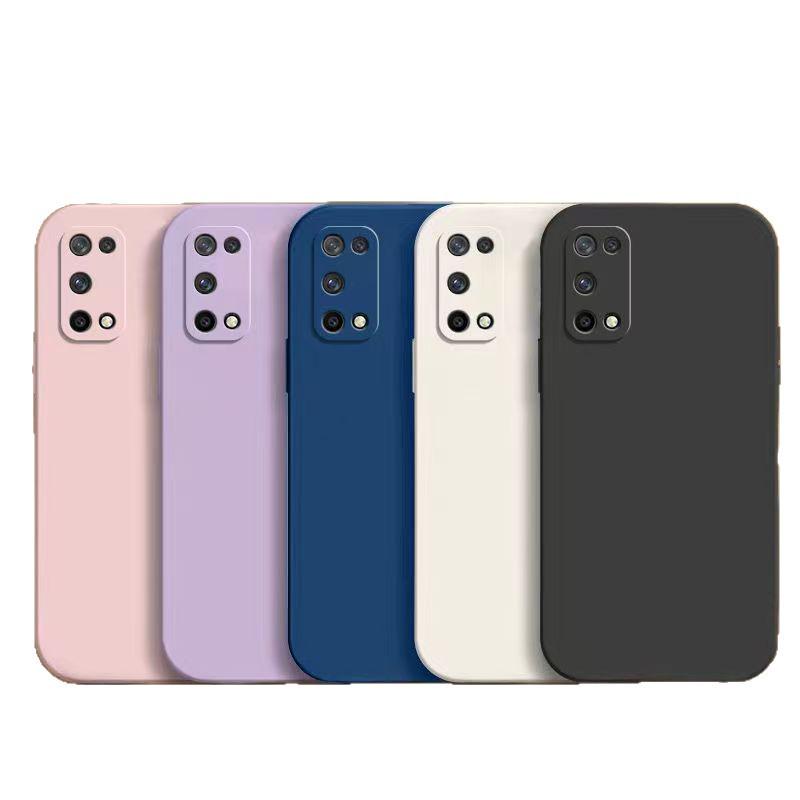 Realme V5 Solid Color Liquid Full Coverage Drop-Proof Soft Phone Case