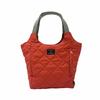 Tote Bag with Movable Large Shoulder LT Round Paluti Quilted Tote D 3674 Women's Divider, Capacity, Bag, Self-Standing, Sub-Bag, (04 Red)