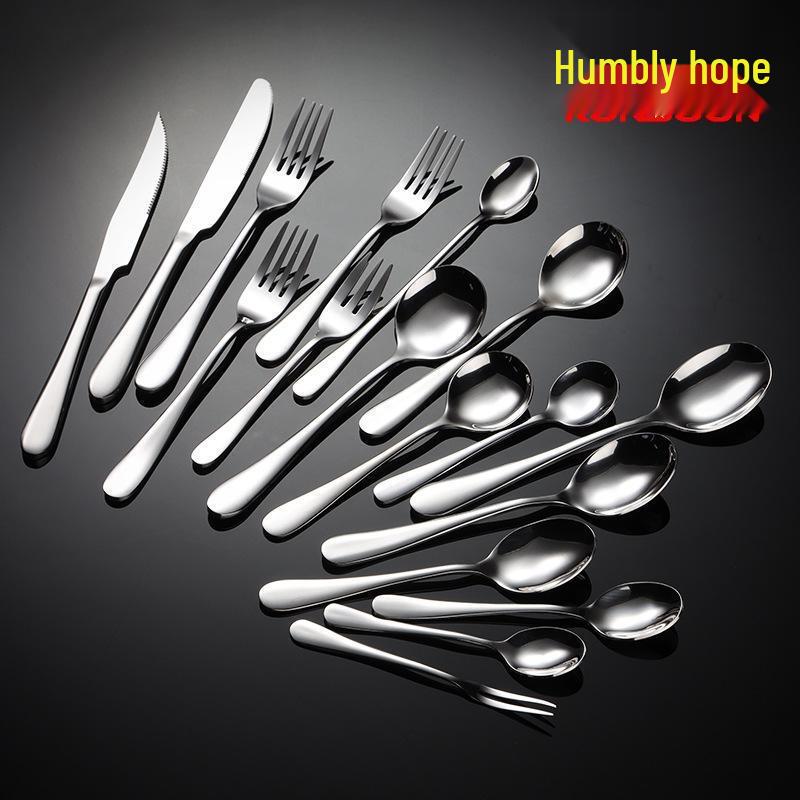 Qian Xing 410 Stainless Steel Western Cutlery Fork - 10-Piece Set