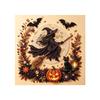 Cute Pumpkin Ghost Witch Diamond Painting Kit Halloween Theme Wood Acrylic 1pcs