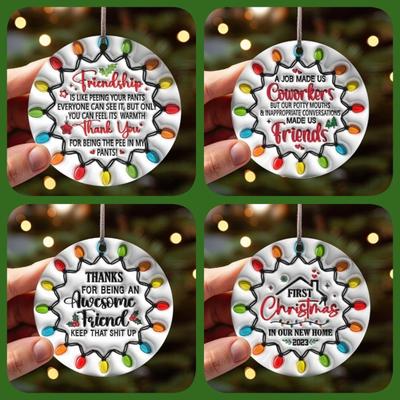 Freundschaft Weihnachtsschmuck Acryl Beste Freunde Geschenke Weihnachtsbaum Anhänger