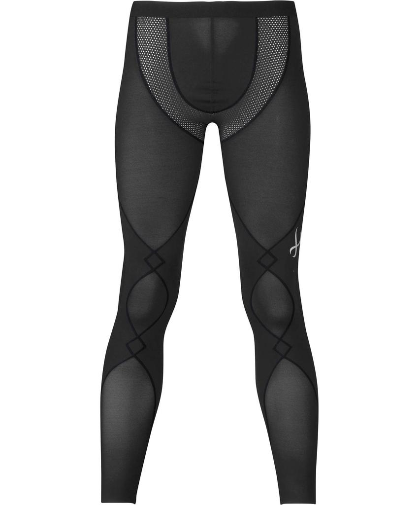 CW-X Men's Expert Model Cool Sports Tights, Long Length, Moisture-Wicking, Quick-Drying, Stretch, Size HXO769, Size BL (Japan Size L)