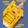 Clear Mechanical Gear Excavator Toy with Colorful LED Lights Music Movable Digging