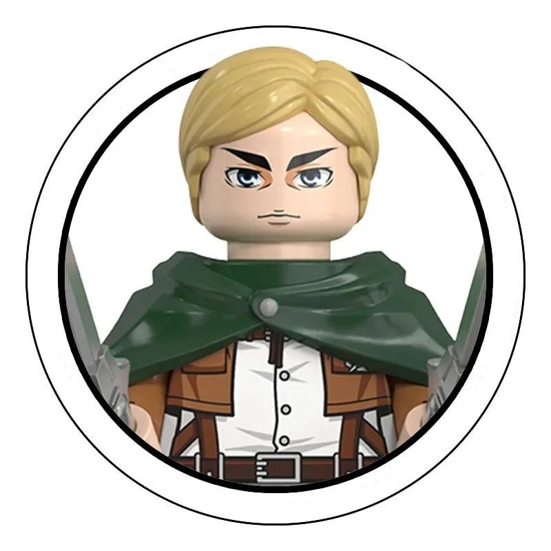 Blind Box Building Blocks Mini Model Figures Attack on Titan Levi Ackerman Eren Mikasa Giant Annie Halloween Christmas Gifts Toy