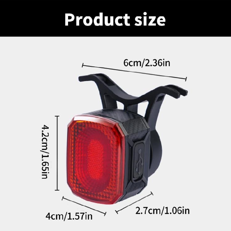 Road Bike Security Light Rechargeable Bicycles Light Night Cycling Tail Light for Mountain Bikes & Commuters
