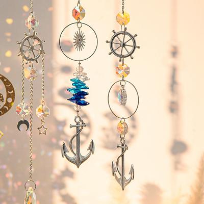 Decorative SunCatcher Pendants Crystal Wind Chimes Home Garden Decoration Room Wall Decor Outdoor Yard Hanging Ornament