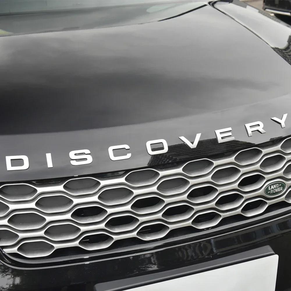Emblema Lettera DISCOVERY 3D Adesivo Stemmi Anteriori Cofano Posteriori Auto Accessori