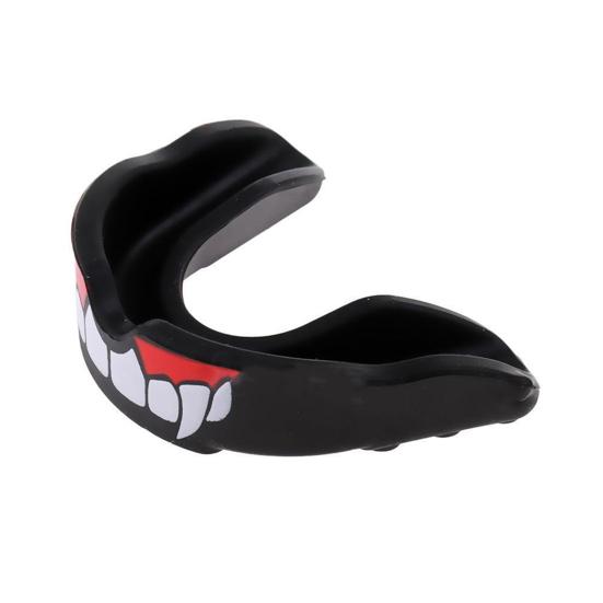 Teeth Protector Fangs Pattern Mouth Guard Flexible Gum Shield for Muay Thai Boxing