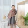 Two-Tone Reversible Scarf: Women's Winter Wool Scarf, Men's Autumn Tassel Cashmere