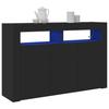 vidaXL Sideboard Schwarz 116 x 30 x 75 cm Holzwerkstoff
