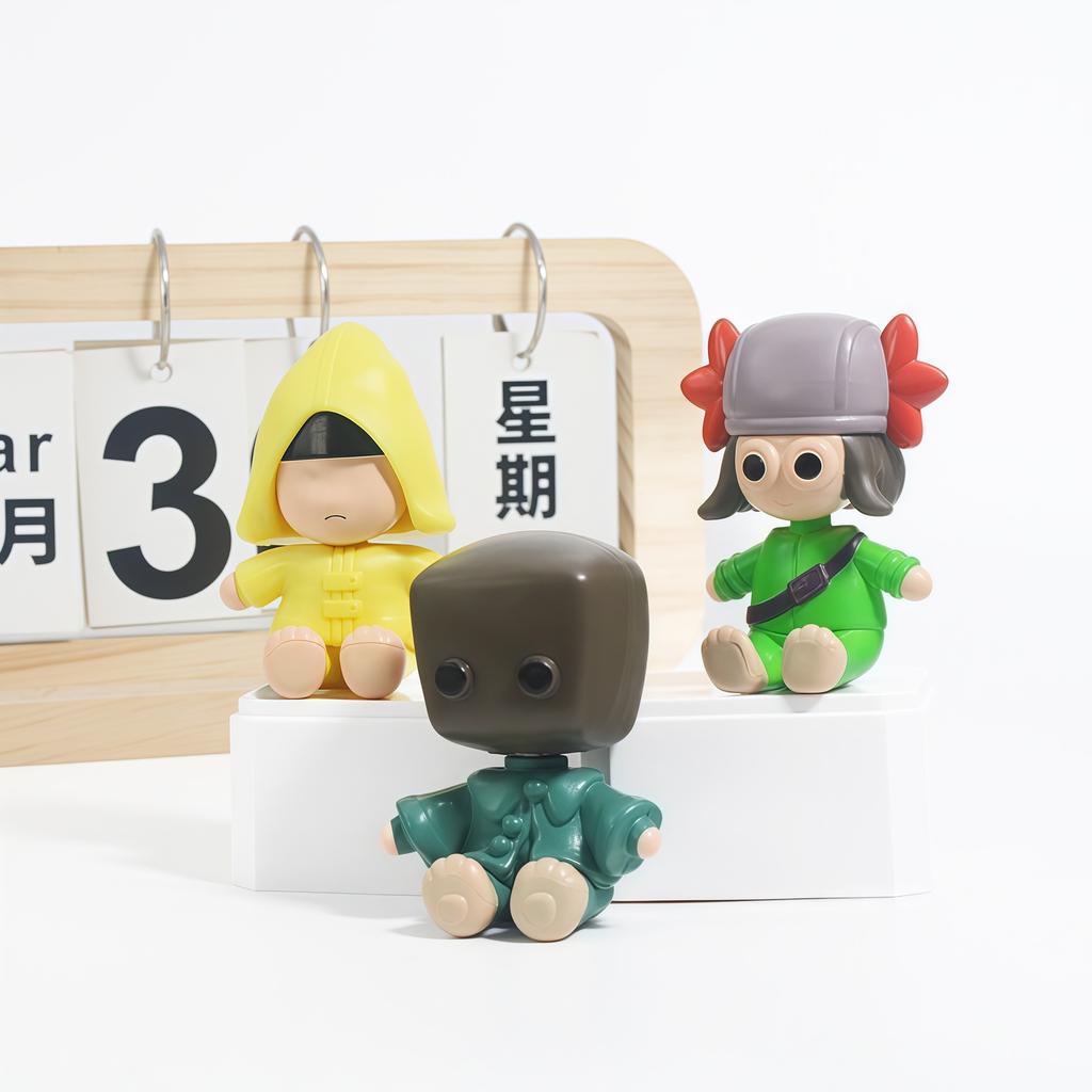 6Pcs/Set Little Nightmares Anime Figurine Six Figure Mono Action Figure Anime Game Pvc Action Figure Doll Fans Gift